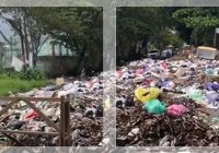 Sampah di Depan TK Negeri Pembina Mulawarman Banjarmasin, Akses Sekolah Tertutup Sampah