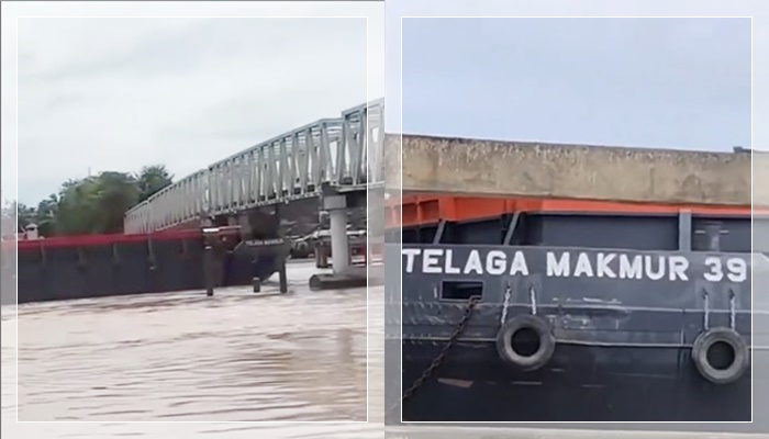 tongkang nyangkut di jembatan4