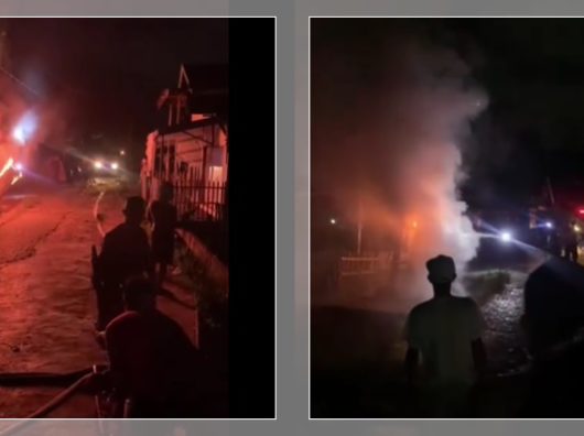 HEBOH! Trafo Listrik Meledak dan Terbakar di Berangas Barito Kuala, Warga Panik