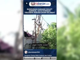 VIDEO - Bangunan Sarang Walet Ambruk, Satu Korban Terjebak Reruntuhan Selamat