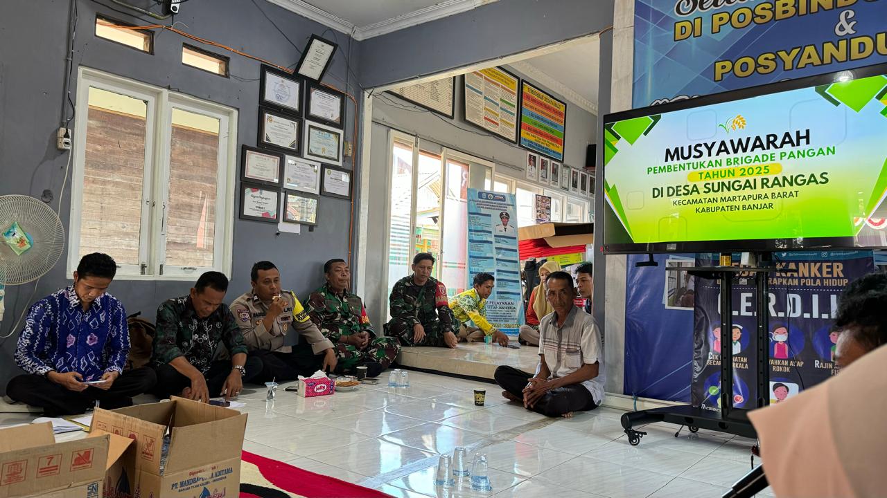 Kecamatan Martapura Barat Dukung Penuh Pembentukan Brigade Pangan di Sungai Rangas