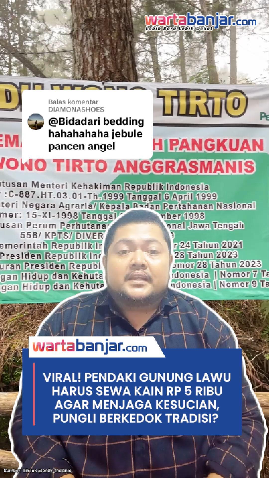 VIDEO - VIRAL! Pendaki Gunung Lawu Harus Sewa Kain Rp 5 Ribu Agar Menjaga Kesucian, Pungli Berkedok Tradisi?