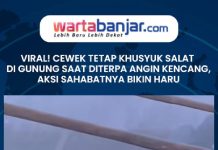 VIDEO - VIRAL! Cewek Tetap Khusyuk Salat di Gunung saat Diterpa Angin Kencang, Aksi Sahabatnya Bikin Haru