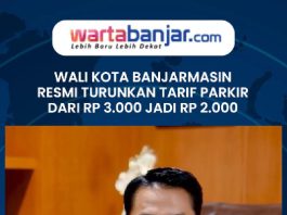 VIDEO - Wali Kota Banjarmasin Resmi Turunkan Tarif Parkir dari Rp3.000 Jadi Rp2.000, Netizen: Alhamdulillah Pak Wali!