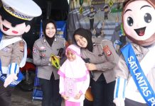 Satlantas Polres Banjar Perkenalkan Profesi Polisi pada Siswa TK An Najah