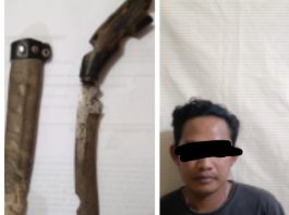 Pria Bersenjata Tajam Diciduk Polisi di Jalan Pramuka