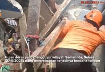 Longsor di Samarinda, 6 Orang Tertimbun Reruntuhan Bangunan