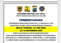 Demi Kelancaran Lalu Lintas Idul Adha, Penutupan Jalan A Yani Km 31 Diundur