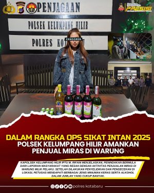 Jual Miras Rp100 Ribu Sebotol, Perempuan ini Digerebek Polisi di Kotabaru