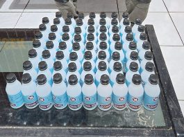 Petugas Polsek Marabahan Sita Sejumlah Botol Alkohol 95% dari 4 Pengedar