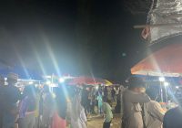 Libur Panjang, Pasar Malam di Kecamatan Awayan Dipadati Pengunjung