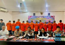 8 Orang Bawa Sajam Diamankan Polres HST