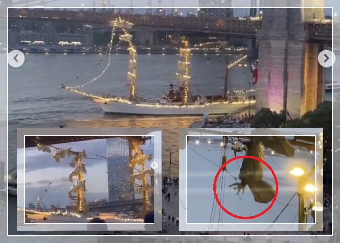 Duka di New York! Kapal Latih Angkatan Laut Meksiko Tabrak Jembatan Brooklyn, 2 Tewas dan Puluhan Terluka