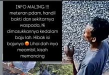 Heboh Aksi Maling Meteran PDAM Terekam CCTV di Komplek Griya Permata Handil Bakti