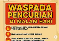 Cara Menghindari Aksi Pencurian di Malam Hari