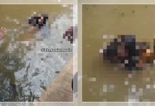 Viral! Perempuan Diduga Kesurupan Nekat Ceburkan Diri ke Sungai di Bawah Jembatan Pekauman