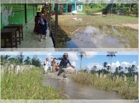 Miris! Siswa SDN Basirih 10 Belajar di Tengah Lumpur, Janji Perbaikan Tak Kunjung Terwujud