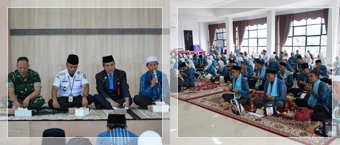 Prosesi pelepasan calon jemaah haji asal kabupaten Tala2