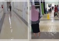 Hujan Deras Guyur Tenggarong, Ruangan RSUD AM Parikesit Terendam Banjir Semata Kaki