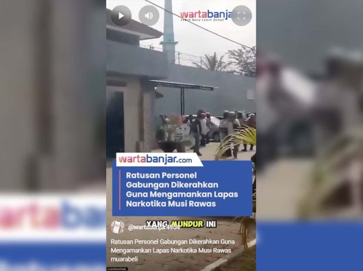 VIDEO - Ratusan Personel Gabungan Dikerahkan Guna Mengamankan Lapas Narkotika Musi Rawas