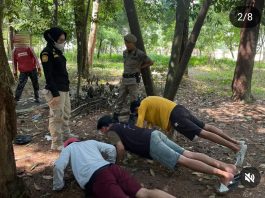Sekelompok Remaja Kepergok Minum Tuak di RTH Mentaos