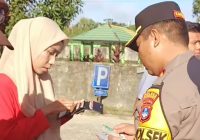 Kapolsek Liang Anggang Periksa Kelengkapan Anggota