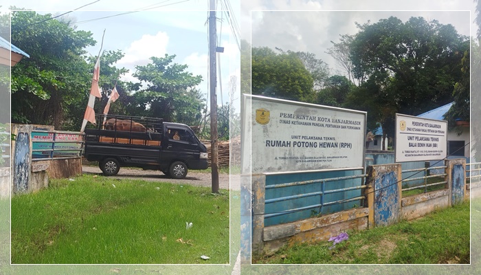 Suasana di RPH Basirih masih terlihat sepi2