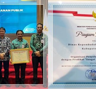 Tanah Bumbu Raih Predikat “Sangat Baik” dari KemenPAN-RB, Disdukpencapil Jadi Andalan Pelayanan Publik