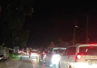 Beredar Video Lalu Lintas Macet Akibat Kerusakan Jembatan di Batibati Tanah Laut, ini Jalur Alternatifnya