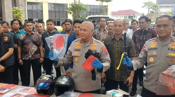 Gelar Operasi Sikat I Intan 2025, Polda Kalsel Amankan 135 Pelaku dan Sejumlah Barang Bukti