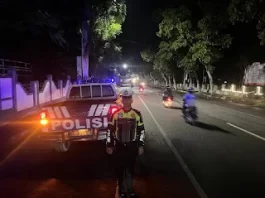 Sasar Sejumlah Lokasi Rawan Kecelakaan dan Gangguan Kamtibmas, Satlantas Polres Tanah Laut Gelar Patroli Rutin