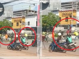 Heboh! Aksi Perkelahian Pakai Balok Kayu di Jalan Veteran Banjarmasin Terekam Kamera