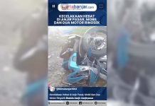 VIDEO - Kecelakaan Hebat di Anjir Pasar, Mobil dan Dua Motor Ringsek