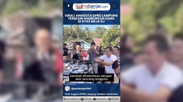 VIDEO - Viral! Anggota DPRD Lampung Terekam Hamburkan Uang di Atas Meja DJ