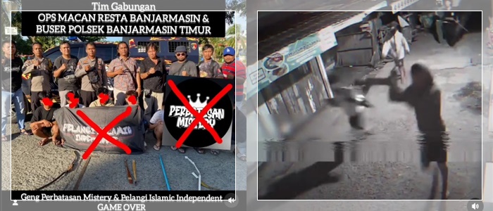 Geng Remaja Bersenjata Bikin Resah Banjarmasin, Polisi Sikat Habis, Ditemukan Celurit, Besi dan Busur Panah!