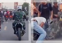 VIRAL! Anggota PM Buntuti Geng Motor yang Arogan di Medan, Lari Kocar-Kacir Lalu Diamankan Warga