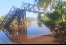 DARURAT INFRASTRUKTUR! Jembatan Anjir KM 19 Ambruk, Akses Warga Batola Terputus