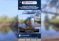 VIDEO - Jembatan Penghubung Desa Ambruk, Aktivitas Warga Batola Menjadi Terhambat