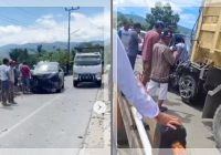 Evakuasi Mobil yang Alami Kecelakaan di Jembatan Bendungan Tanah Bumbu, Pengendara Wajib Pelan!
