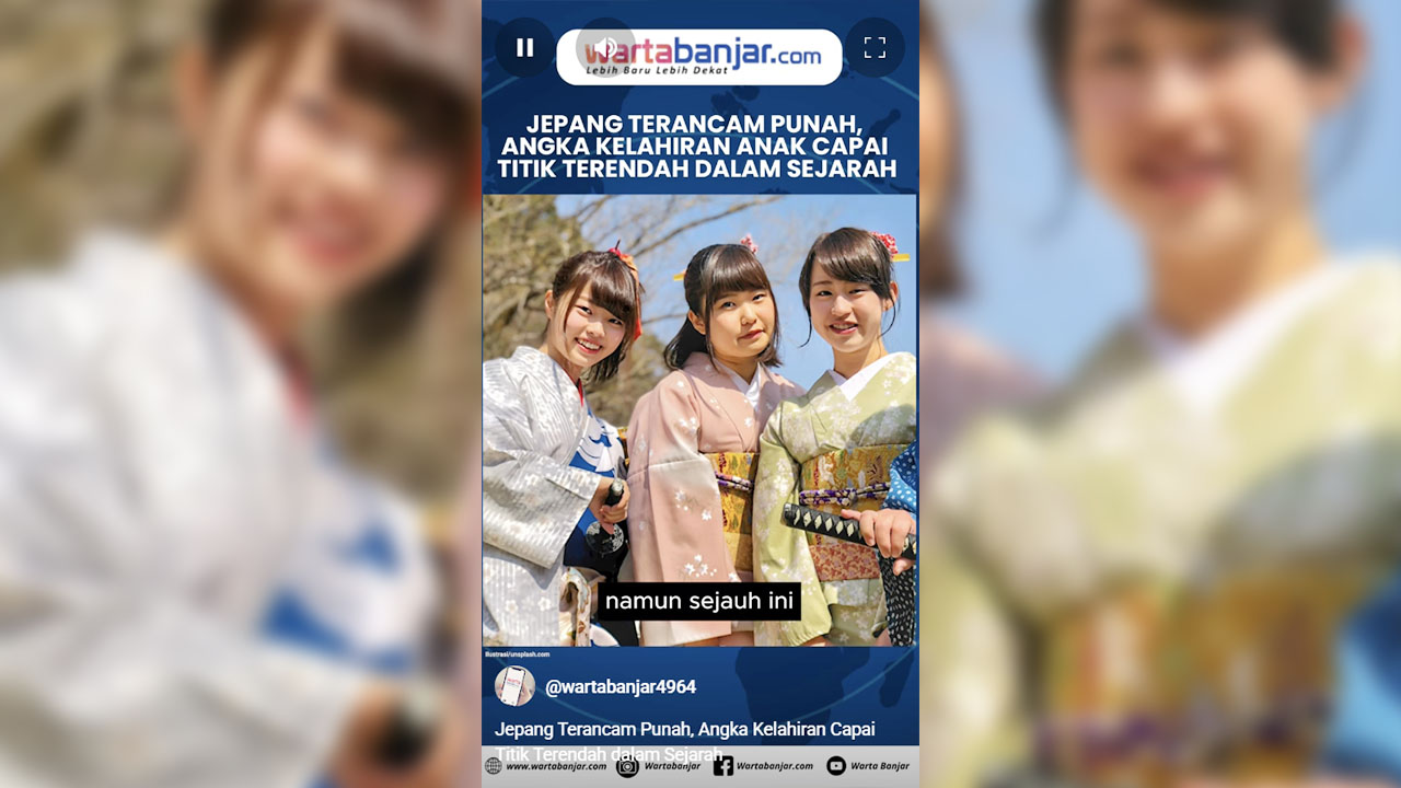 VIDEO - Jepang Terancam Punah, Angka Kelahiran Capai Titik Terendah dalam Sejarah