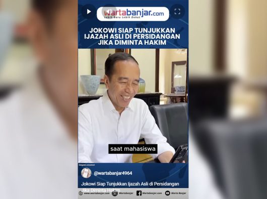 VIDEO - Jokowi Siap Tunjukkan Ijazah Asli di Persidangan Jika Diminta Hakim