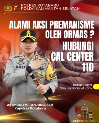 Berantas Premanisme, Kapolres Kotabaru Imbau Warga Lakukan ini
