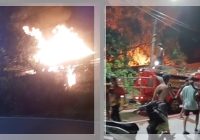 BREAKING NEWS Kebakaran Hebat Melanda Paringin! Gudang Kosong Diamuk Api saat Warga Terlelap