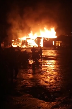 kebakaran di kapuas