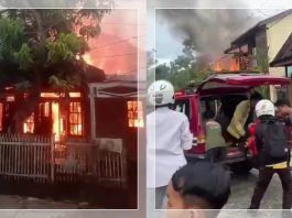 BREAKING NEWS Api Mengamuk di Komplek Joko Pemurus Dalam Banjarmasin, Warga Panik!
