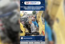 VIDEO - Dua Truk Tabrakan di Tanah Bumbu, Video Detik-Detik Kejadian Beredar di Media Sosial