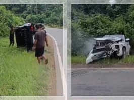 Kecelakaan Lalu Lintas di Jalan Gerilya Banjarmasin, Wanita Terluka Parah di Kepala!
