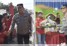 Peringati Hari Buruh, Kapolres Tanah Bumbu Sambangi Buruh dan Bagikan Sembako di Dua Kecamatan