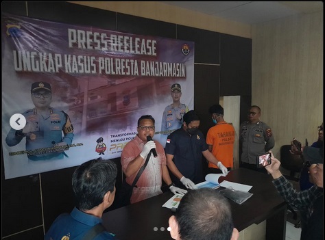 Polsek Banjarmasin Barat Ungkap Kasus Penyalahgunaan Narkotika, Tahan Pelaku dan Amankan Barang Bukti