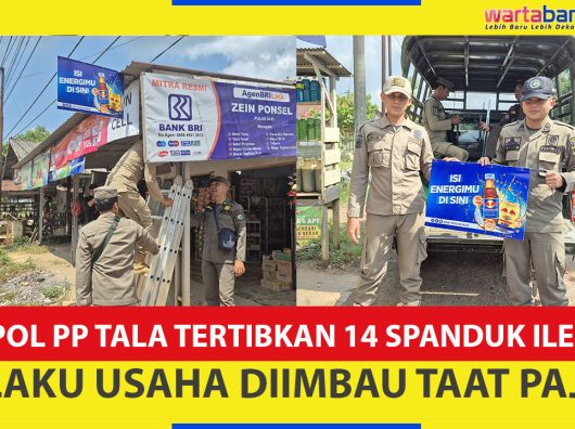 VIDEO - Satpol PP Tanah Laut Tertibkan 14 Spanduk Ilegal, Pelaku Usaha Diimbau Taat Pajak